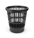 Black wastebasket