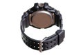 Black watch with rubber bracelet sport Royalty Free Stock Photo