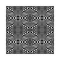 Black Water Surface Seamless Pattern. Abstract Vector Swirl Backgrounds. 1970 Aesthetic Textures with Flowing Waves.