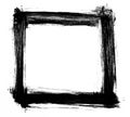 Black watercolor frame Royalty Free Stock Photo