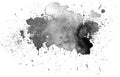 Black watercolor stain. Watercolor texture background Royalty Free Stock Photo