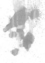 Black watercolor stain. Watercolor texture background Royalty Free Stock Photo