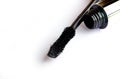 Black waterproof mascara.Closeup