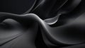 Black wavy curtain and beautiful soft sheen, elegant, silky.
