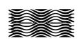 Black Wavy Line Pattern Vector Background for Modern Design, vector design Generative AI Royalty Free Stock Photo