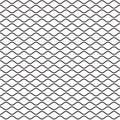 Black Wavy Line Seamless Pattern Royalty Free Stock Photo