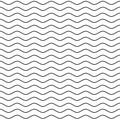 Black Wavy Line Seamless Pattern