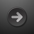 Black web icon forward arrow