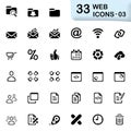 33 black web icons 03 Royalty Free Stock Photo