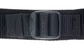 Black webbing with plastic tightener