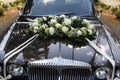 Black wedding car