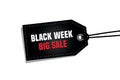 black week big sale promotion label isolated Royalty Free Stock Photo