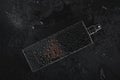 Wet perfume on dark background Royalty Free Stock Photo