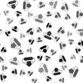 Black Wet wipe pack icon isolated seamless pattern on white background. Vector Royalty Free Stock Photo