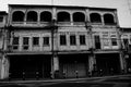 black White in old city in muar