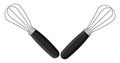 Black whisk, icon Royalty Free Stock Photo