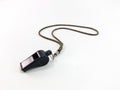 Black whistle is a white background