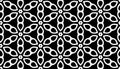 Black and white abstract arabesque pattern