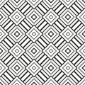 Black and white abstract background.Abstract striped textured geometric tribal seamless pattern. Vector black and white background Royalty Free Stock Photo