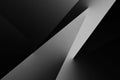 Black white abstract background. Geometric shape. Lines, triangles. 3d effect. Light, glow, shadow. Gradient. Royalty Free Stock Photo