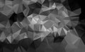 Black and white abstract background polygon