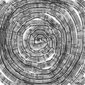 Black and white abstract, background, spiral circles. Spiral Striped Abstract Tunnel Background. Vector Royalty Free Stock Photo