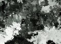 Black white abstract background, splashes and stains, acrylic painting, monochrome drawing