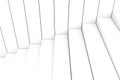 Black and white abstract background stairs box