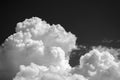 Black and white abstract cloudy sky