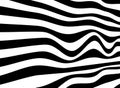 Black and white of abstract crosswalk opart background