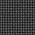Black and white abstract dense seamless pattern on white background