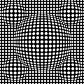 Black and white abstract dotted seamless pattern. Texture with spheres, billowy dots for your designs.