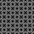 Seamless black and white repeat pattern Royalty Free Stock Photo