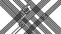 Black and white abstract geometric pattern with intersecting lines Keywords: abstract, geometric Royalty Free Stock Photo