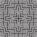 Black and white abstract geometric pattern. Optical illusion.