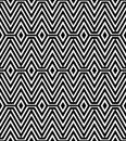 Black and White Abstract Geometric Pattern