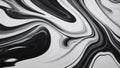 Black and white Abstract horizontal contrast background. Acrylic colors flow in water Royalty Free Stock Photo