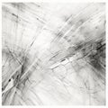Abstract Expressionism: Swirling Lines In Black And White Royalty Free Stock Photo