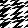 Black and white abstract lightning seamless pattern