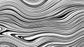 Black and white abstract pattern featuring undulating wavy lines Royalty Free Stock Photo