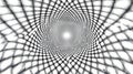 Black and White Abstract Pattern with Intricate Grid Design Creating a Dynamic Optical Illusion
