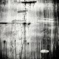 Black and white abstract texture with vertical and horizontal scratches, dots, and Royalty Free Stock Photo