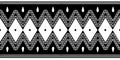 Black and white african tribal pattern background. Abstract traditional ethnic hand drawn motif monochrome colors