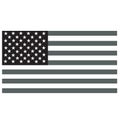 Black and White American flag Royalty Free Stock Photo