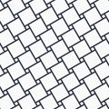 Black and white arabic vector background. Monochrome islamic seamless pattern with big and small squares. Tradition Royalty Free Stock Photo