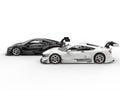 Black and white awesome concept sports cars