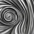 black and white background _A close-up of an abstract spiral art texture with a smooth and shiny surface and a tile element Royalty Free Stock Photo