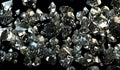 Black and white background of glittery diamonds