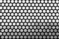 Black and white background of a grid of spotted. Pattern of round holes vintage style. Photo for web site slider.