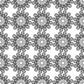 Black and white Background with seamless pattern